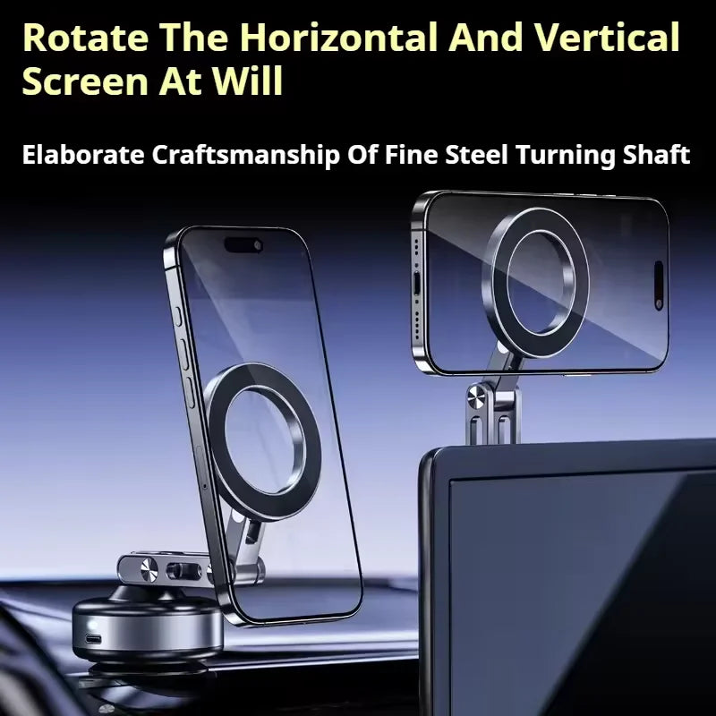 X93 Magnetic Car Phone Holder Gray | 360° Strong Suction Mount for iPhone & Android"